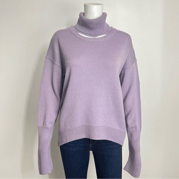 One Grey Day Detached Turtleneck Sweater in Lavender - S - Picture 1 of 8